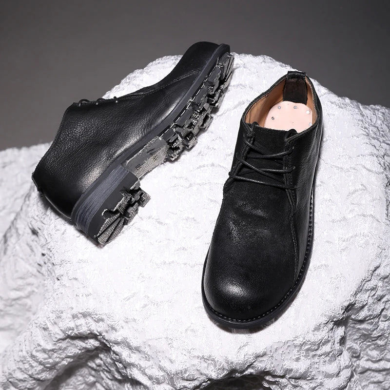 Exquisite Natural Calf Leather Outdoor Boots