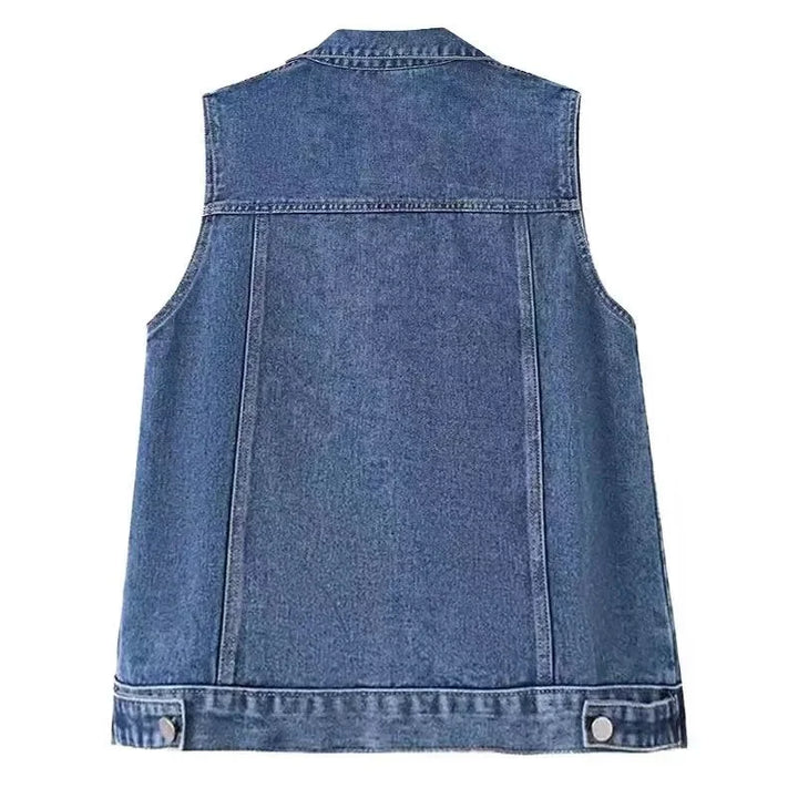 Stylish Loose Denim Jeans Vest