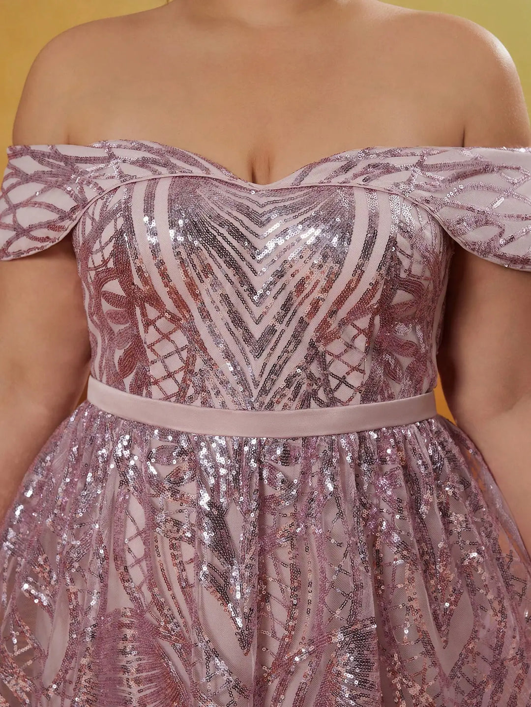 Sweet Ruffled Flowing Formal Dress