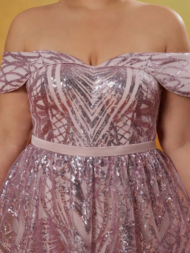 Sweet Ruffled Flowing Formal Dress