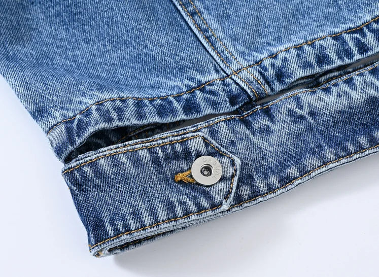 High Waisted Streetwear Denim Jacket