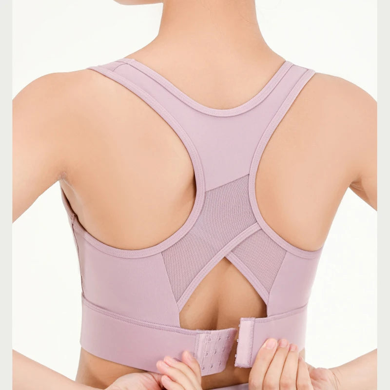 Adjustable Back Breathable Sports Bra