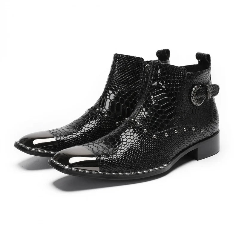 Refined Pointed Toe Zip Ankle Boots