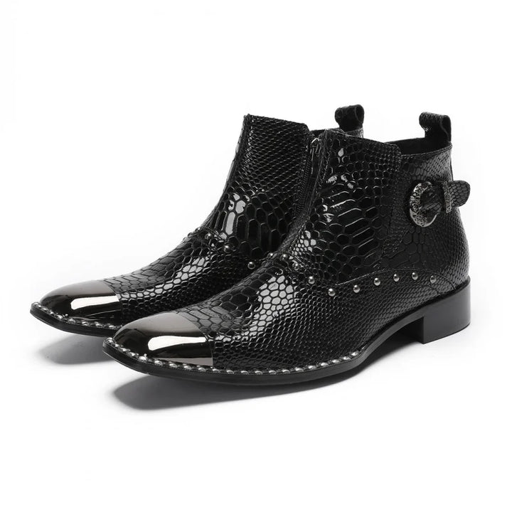 Refined Pointed Toe Zip Ankle Boots