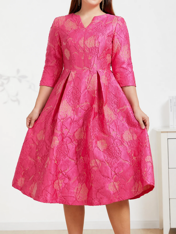 String Of Hearts Jacquard Party Dress
