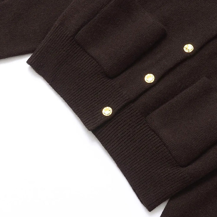 Chic O-Neck Long Sleeve Cardigan