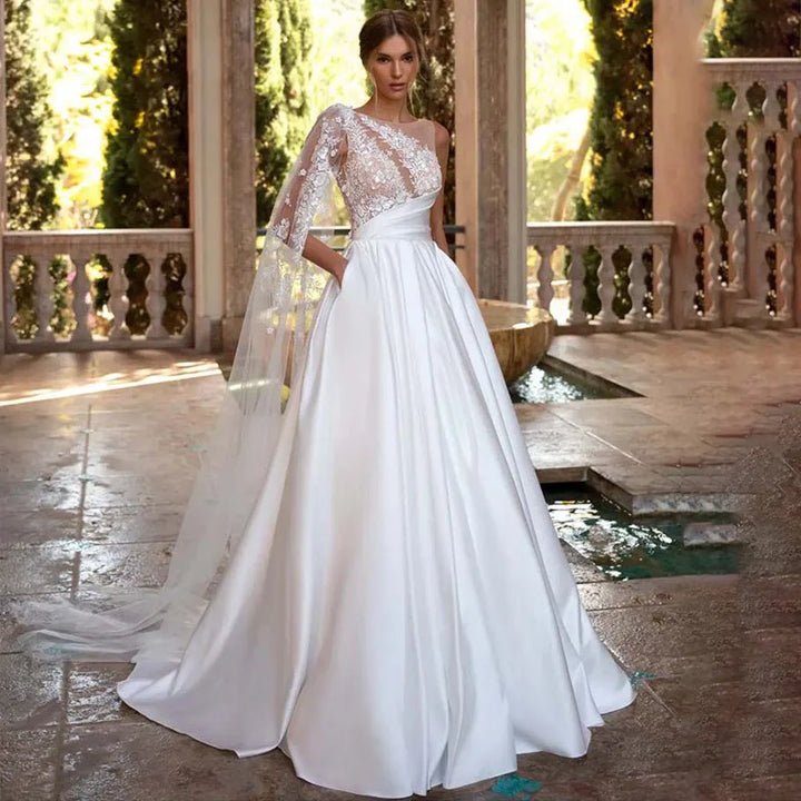 A-Line Boho Princess Bride Gown