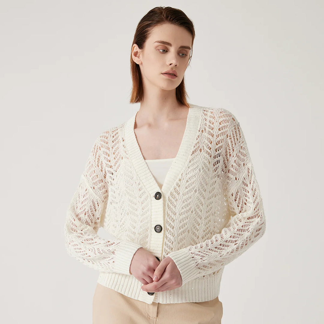 Homely Pure Linen Cardigan Sweater
