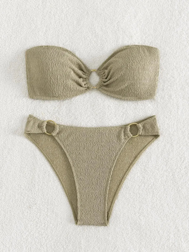 Light Luxury Metal Ring Swimsuit