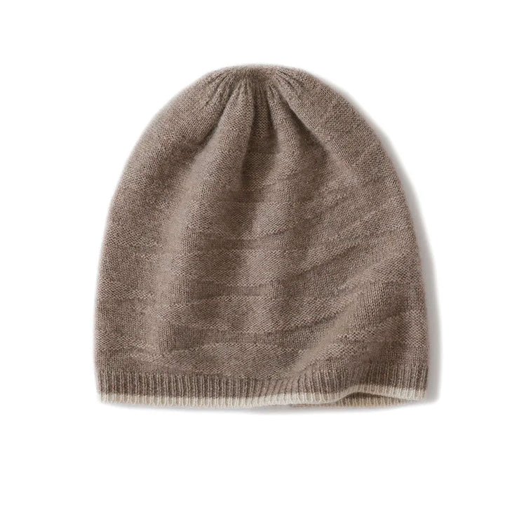 Thick Knitted Cashmere Beanie Cap