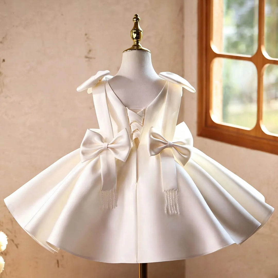 Luxurious Satin Bow Girl&