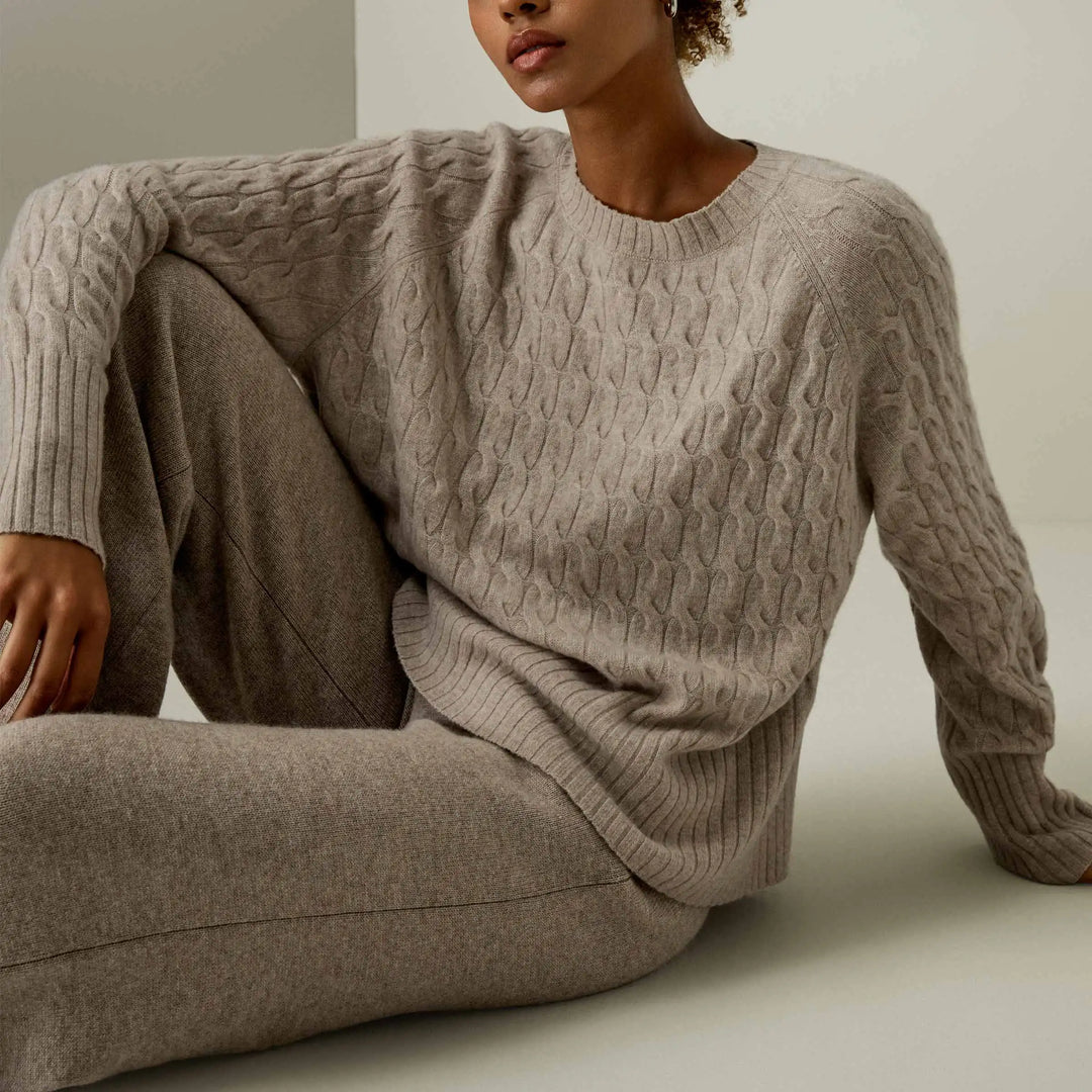 Crew-neck Oversized Cashmere Sweater