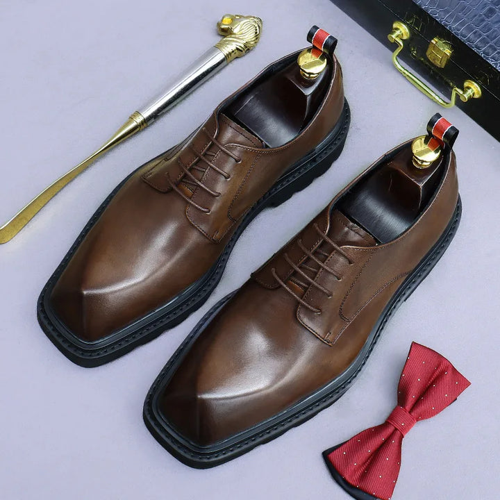 High-End Round Toe Formal Shoes