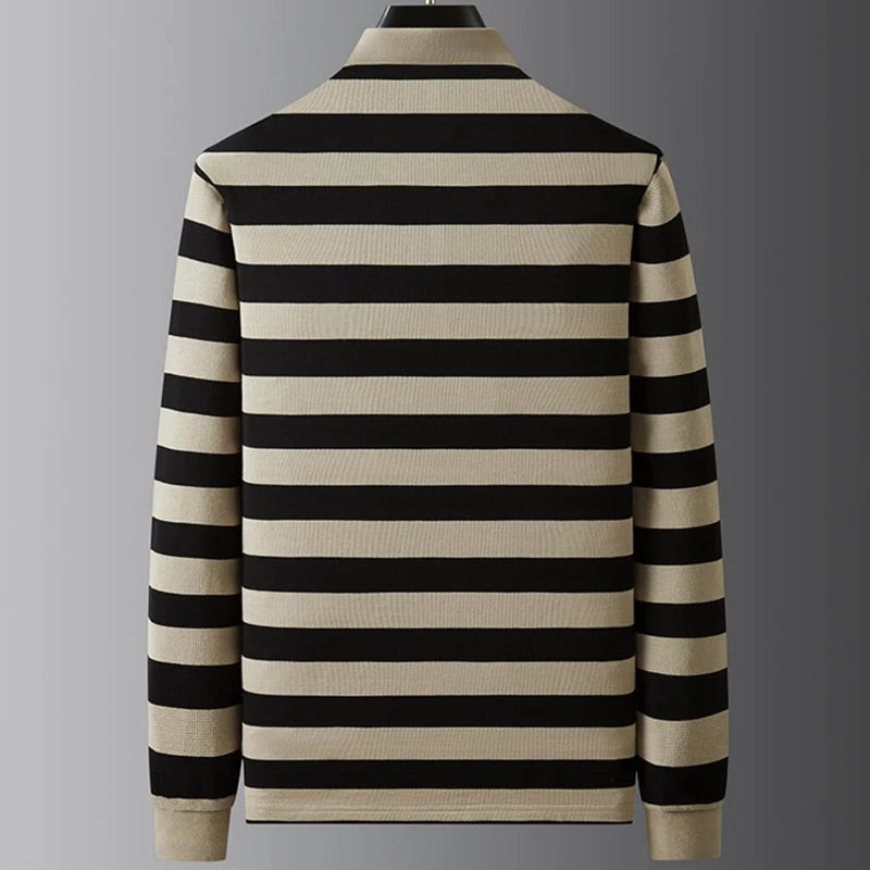 Casual Striped Polo Shirt