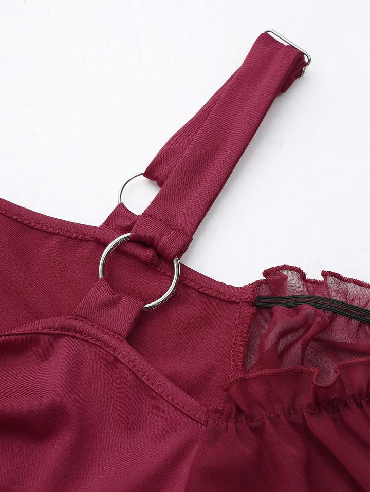 Discerning Cold Shoulder Plus Size Costume Dress