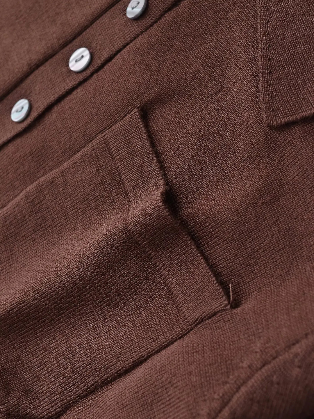 Minimalist Knitted Polo T-Shirt