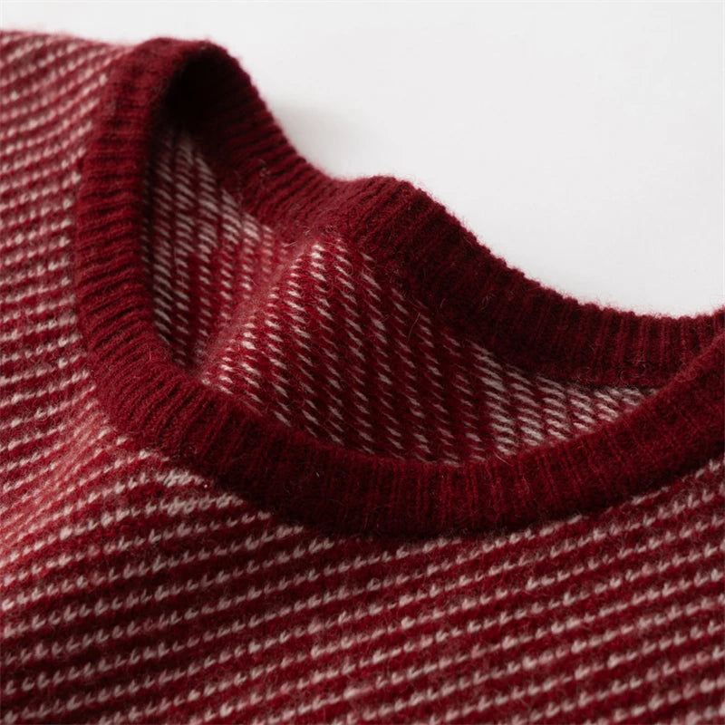 Luxurious Round Neck Pure Cashmere Sweater