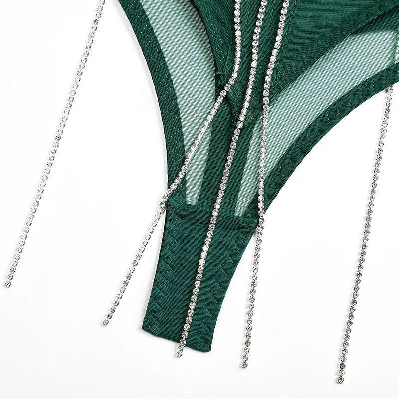 Sparkling Tassels Lingerie Set
