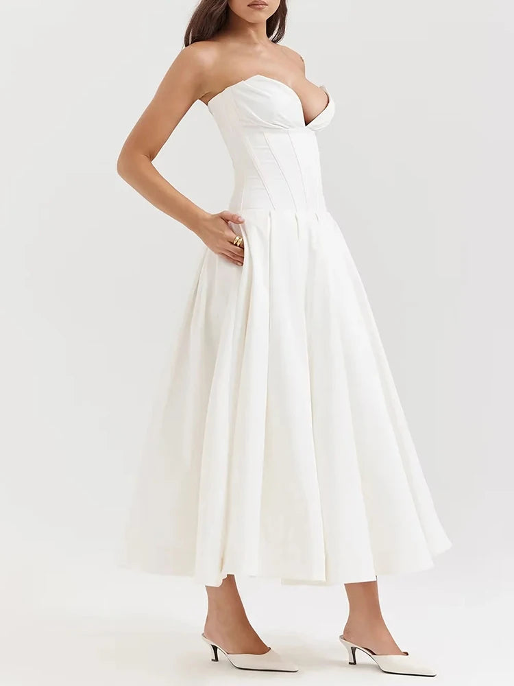 New Vision Elegant Strapless Dress