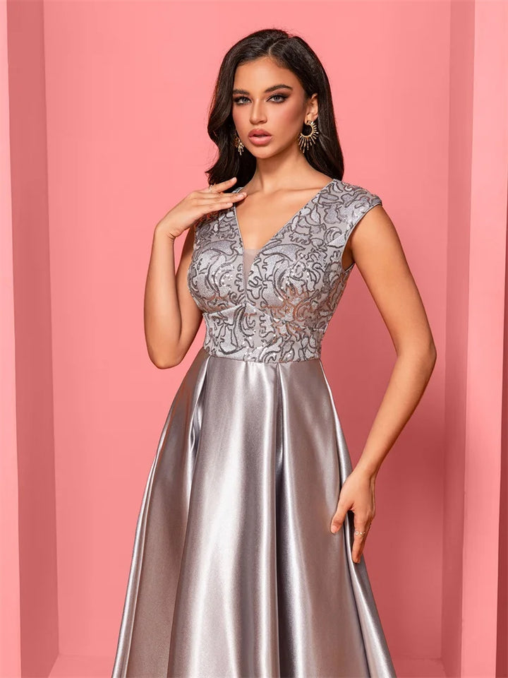 Sophisticated Floor-Length Evening Gown