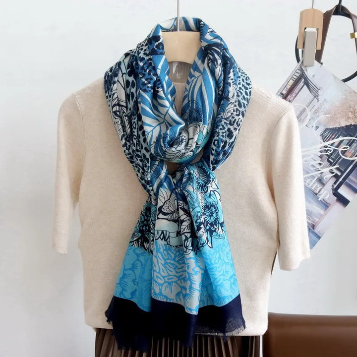 Effortlessly Stylish Long Cashmere Tassels Shawl