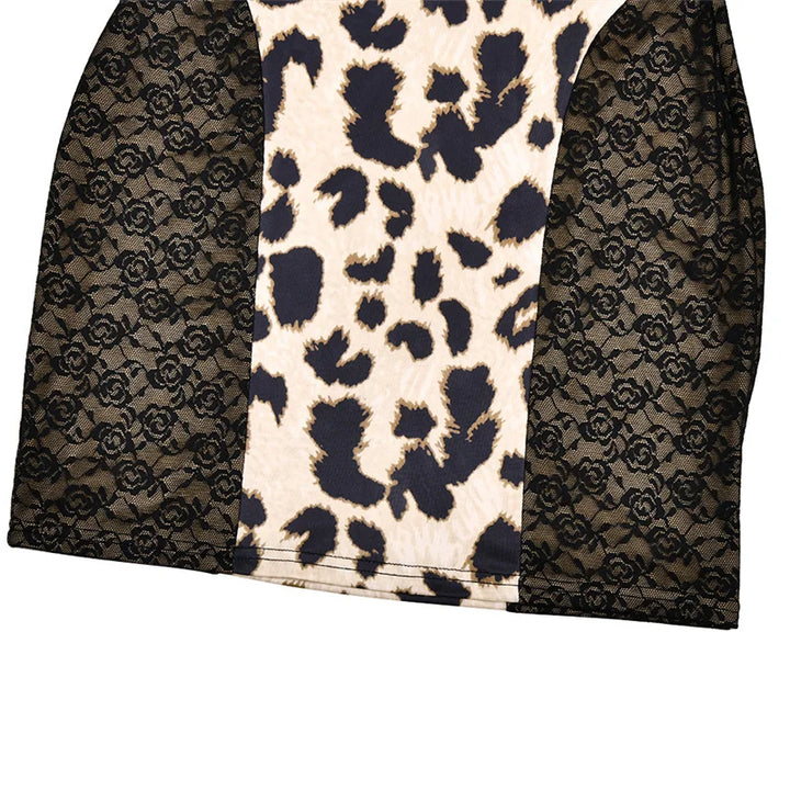 Classic Leopard Print Mini Dress