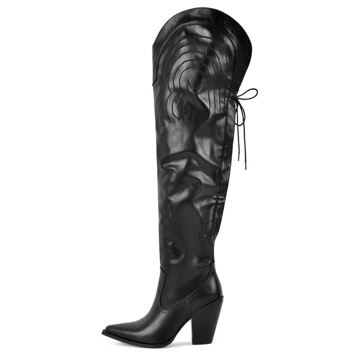 Stylish Matte Knee-High Boots