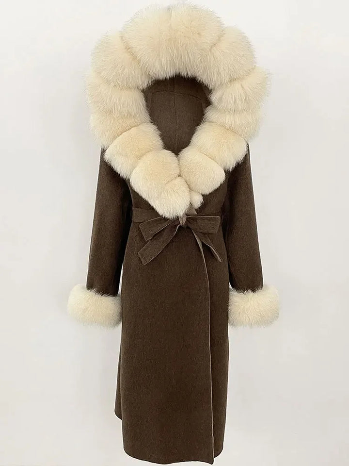 Elegant Warm Wool Blend Overcoat