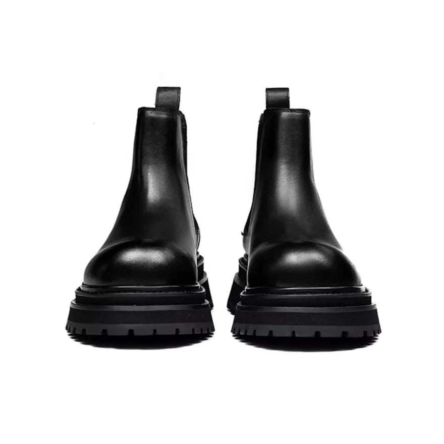 Light Thick-Soled British Style Chelsea Boots