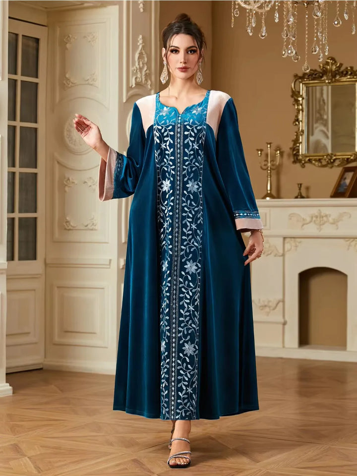Gorgeous Embroidered Long Abaya
