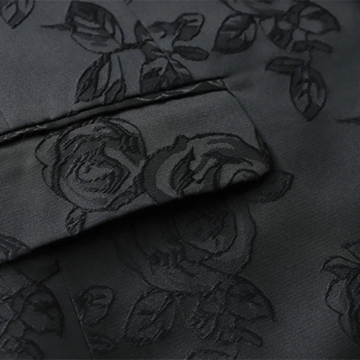 Delightful Rose Print Business Blazer