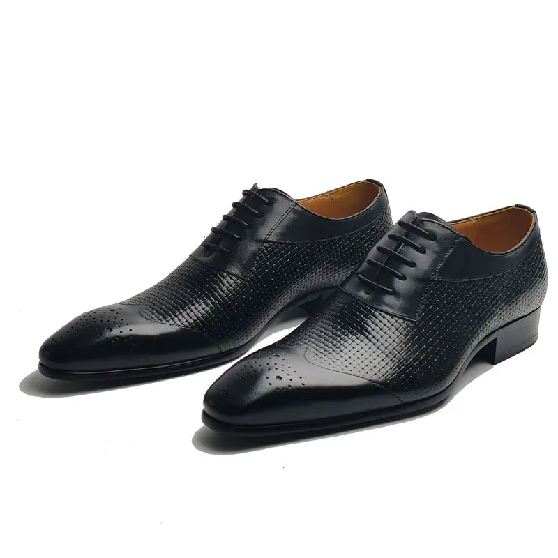 Compilation Printing Men's Oxford Shoes