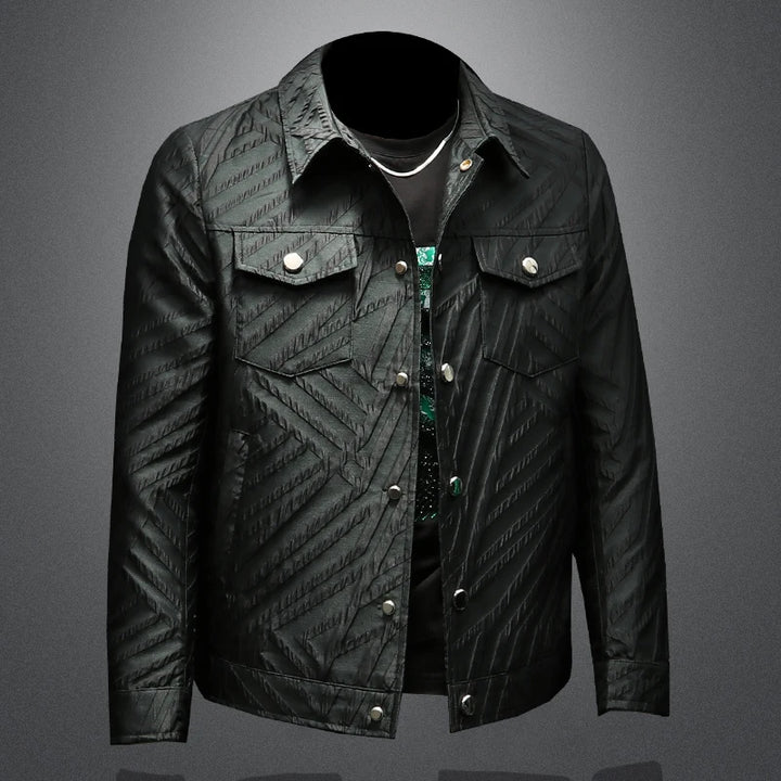 Stylish Striped Jacquard Fit Jacket