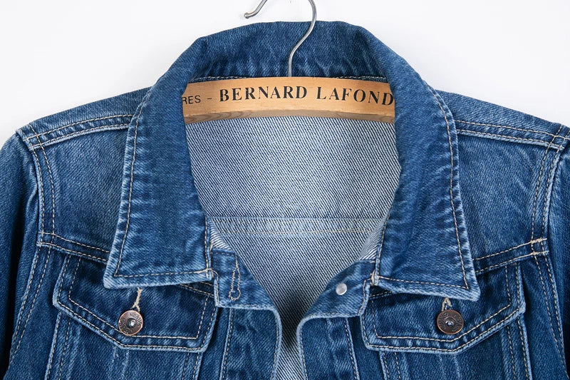 Regal Mid-Length Denim Jeans Coat