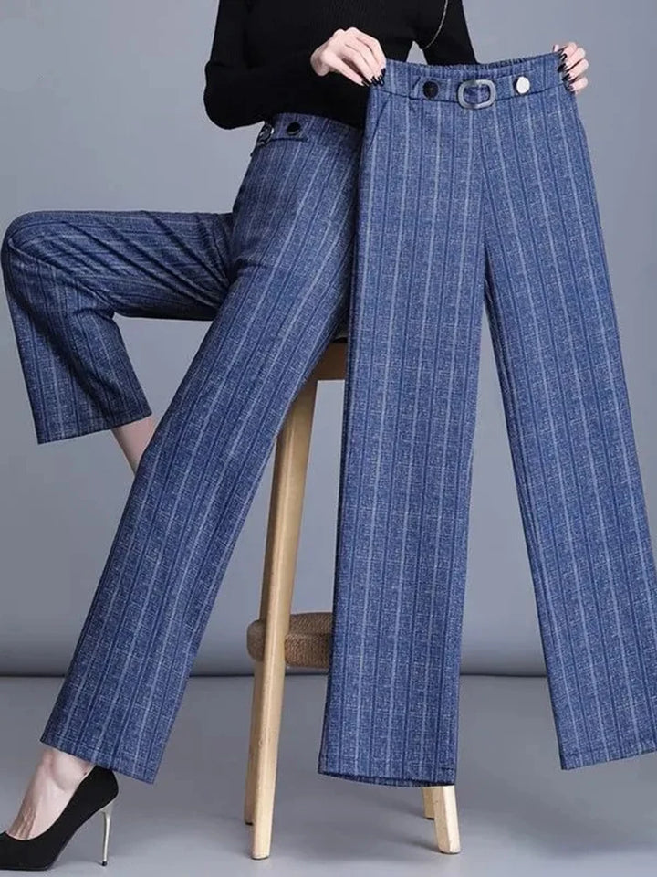 Comfortable Plaid Baggy Pants