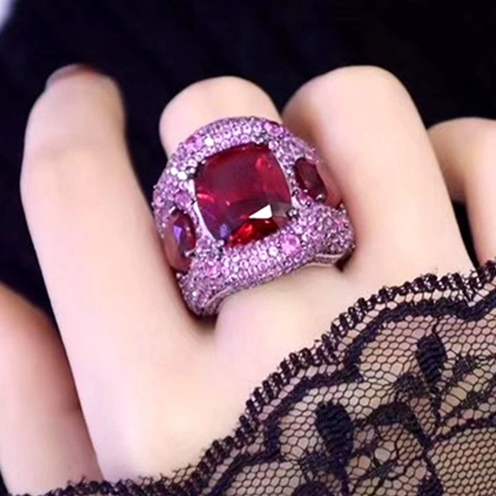 Regal High Carbon Ruby Ring