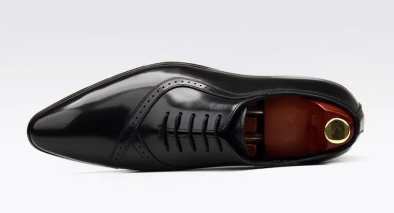 British Style Pointed Toe Oxford Shoes