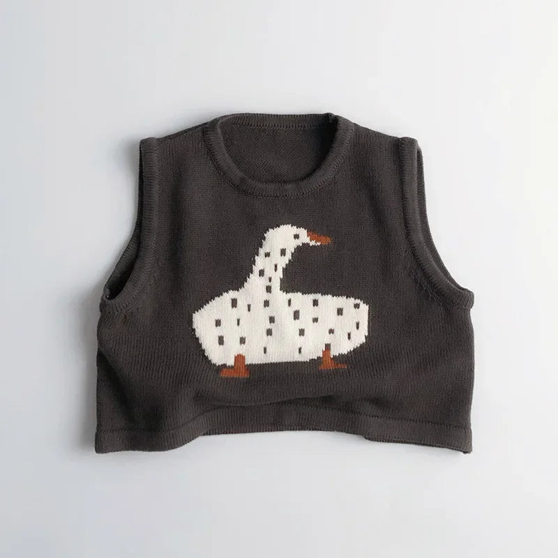 Lovely Printed Knitted Cotton Vest