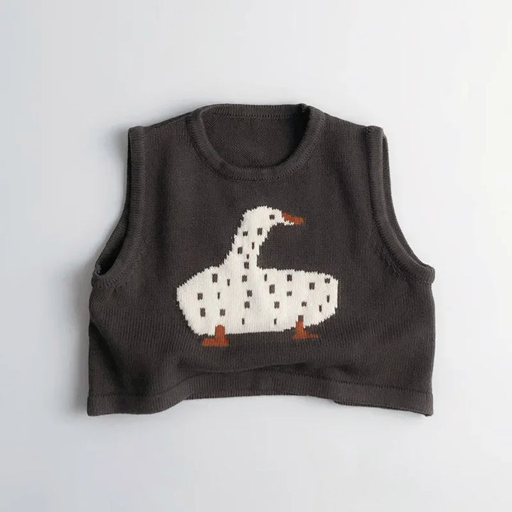 Lovely Printed Knitted Cotton Vest