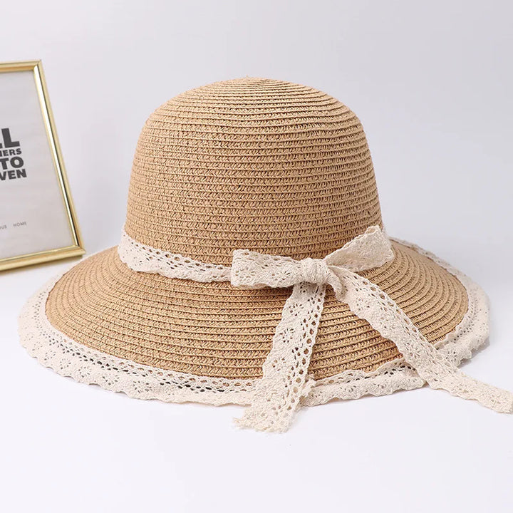 Elegant Bow Ribbon Panama Hat