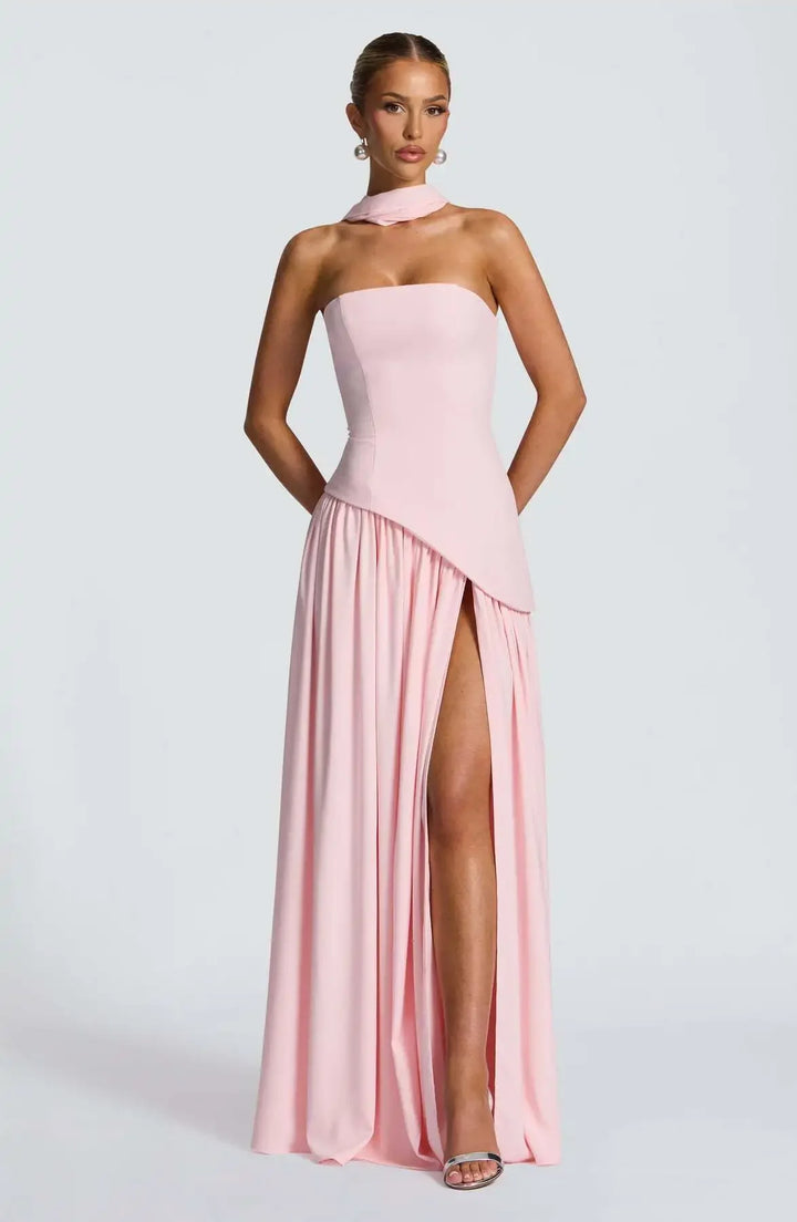 Glamorous High Split Long Dress