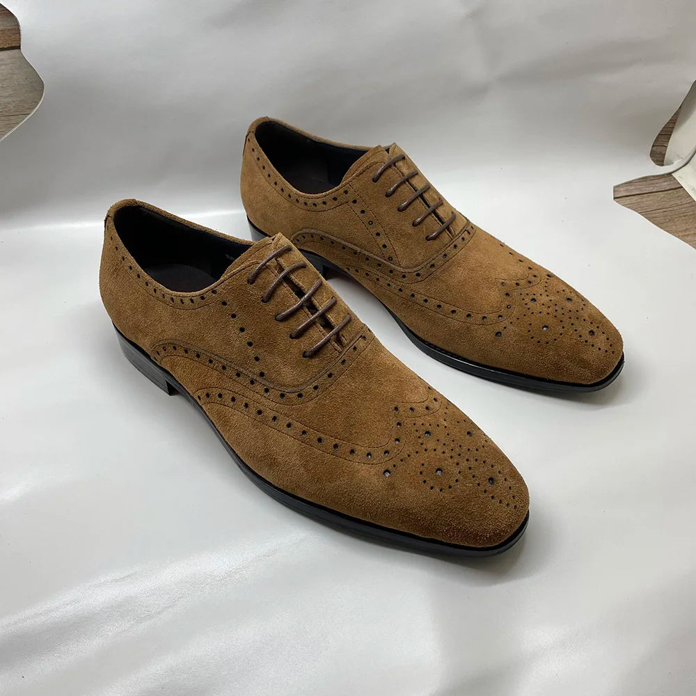 Regal Genuine Suede Leather Brogue