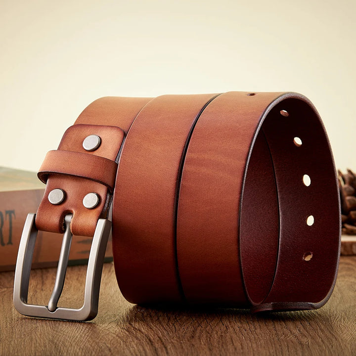 High-Quality Cowskin Leather Belt