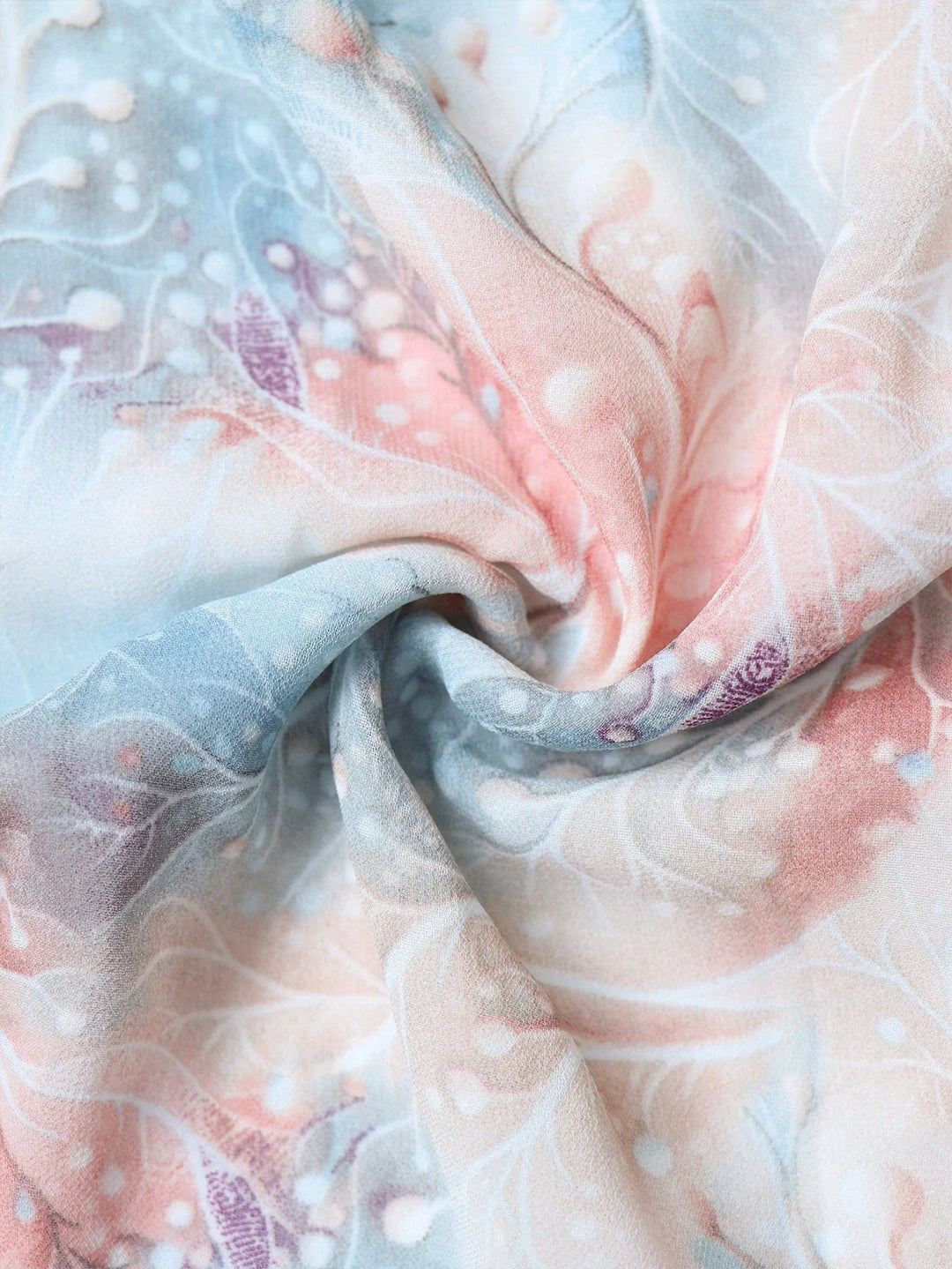 Beautiful Floral Printed Evening Gown