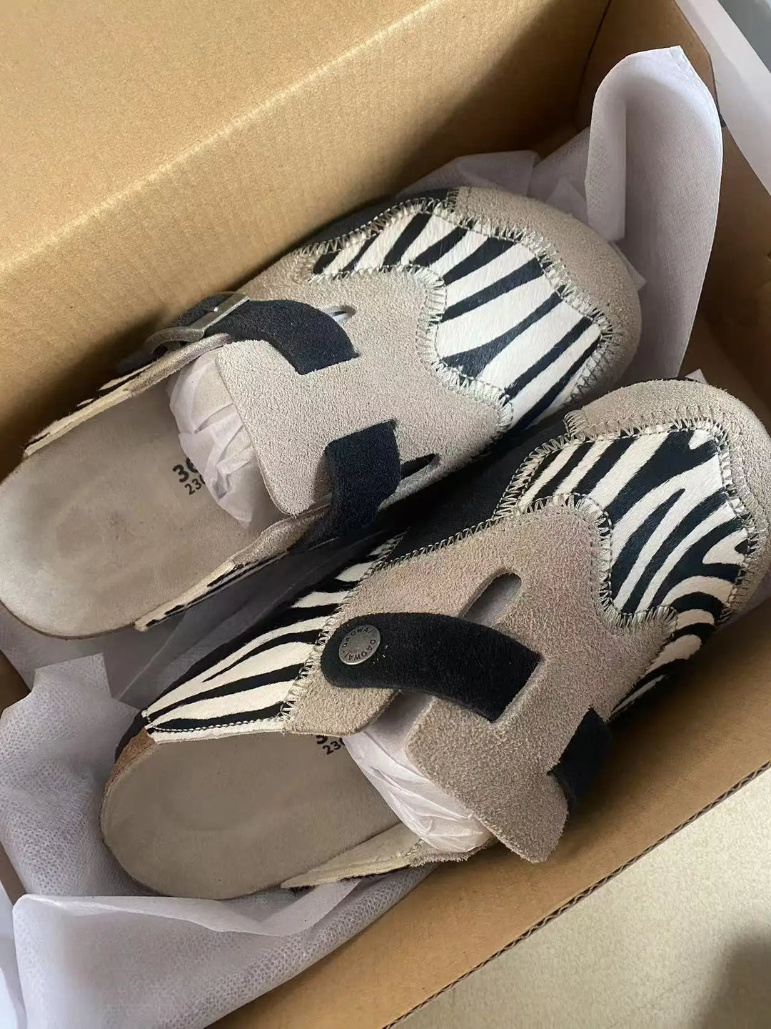 Lovely Leather Cork Mules