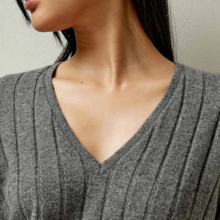 Casual Style Short Sleeves Cashmere Sweater