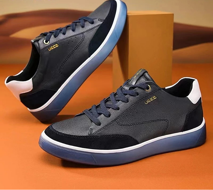 Comfortable Lace-Up Leather Sneakers