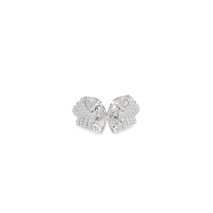 Modish Zircon Butterfly Ring