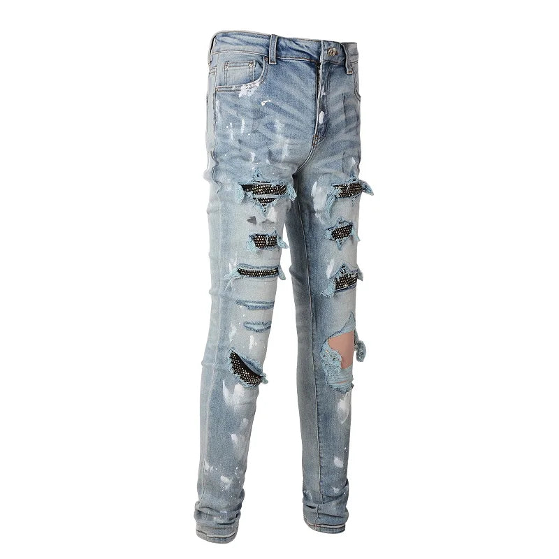 High Street Skinny Stretch Denim Jeans Pants
