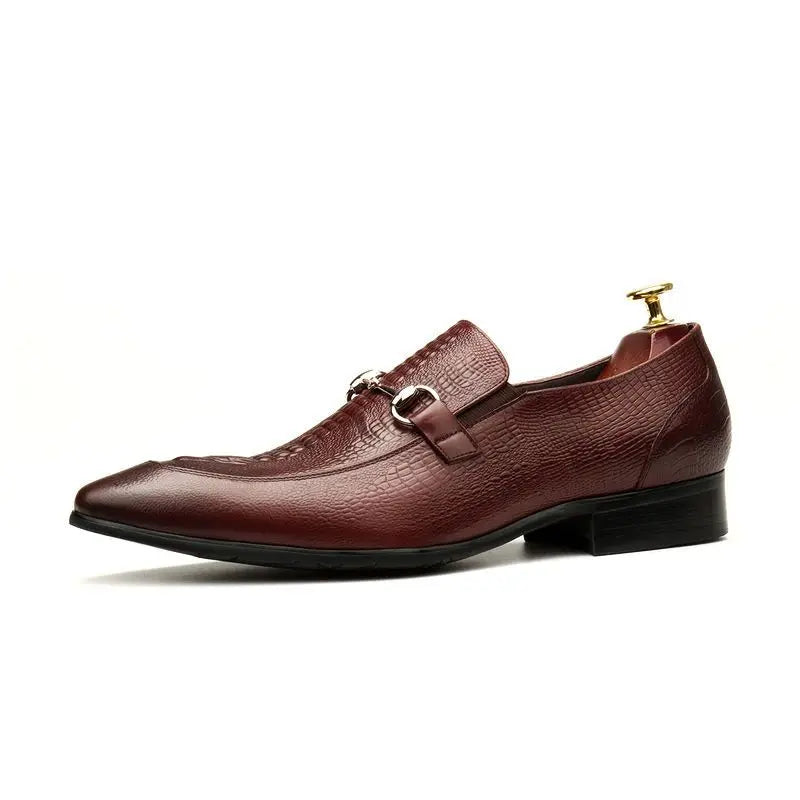 Opulent Embossed Leather Shoes